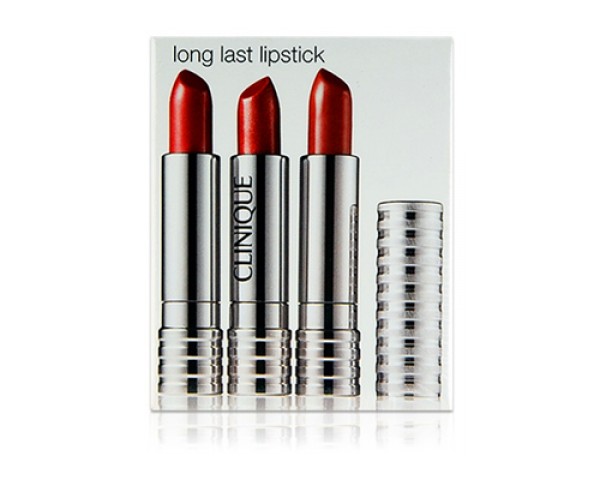 【美国直邮】- clinique 倩碧long lasting lipstick持久唇膏3支装